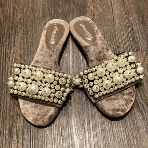 Jeffrey Campbell velvet sandals